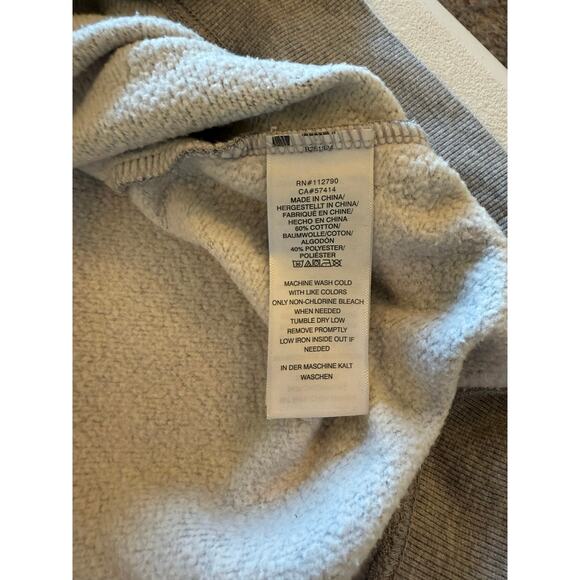 True Religion Unisex Grey Crewneck Fleece Sweatshirt Size 2XL - Picture 4 of 6